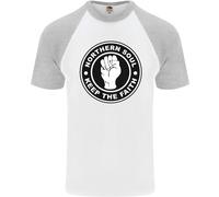 Northern Soul Mantenendo Il Faith DA UOMO S/S Baseball T-Shirt