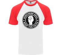 Northern Soul Mantenendo Il Faith DA UOMO S/S Baseball T-Shirt