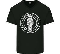 Northern Soul Mantenendo Il Faith Uomo Scollo A V T-Shirt