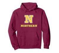 Northern State University Wolves N Logo Felpa con Cappuccio