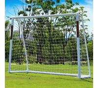 NORTHERN STONE Porta da calcio portatile in PVC per tutte le stagioni, 8 x 6 piedi, porta da calcio portatile da giardino, pali in PVC spesso 70 mm + sistema di chiusura integrato per bambini