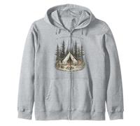 Northern Woods Whisper My Name Forest Camping Felpa con Cappuccio