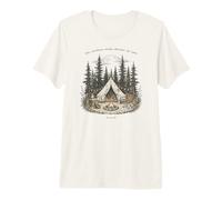 Northern Woods Whisper My Name Forest Camping Maglietta Premium