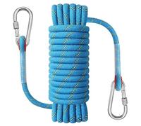 NorthPada Corda da arrampicata statica di sicurezza 12 mm, corda da arrampicata da 20 m, corda da paracadute per salvataggio antincendio, corda da fuga, corda da rampa