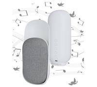 Northpoint 3 in 1 Nature Sound Box con altoparlante Bluetooth e luce notturna a LED, suoni naturali e timer, luce bianca calda, suoni rilassanti, bianco