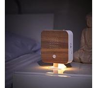 Northpoint - Box per suoni della natura con movimento, canto degli uccelli, cinguettio degli uccelli, sensore di movimento, suono degli uccelli, luce ricaricabile con supporto a parete, faggio