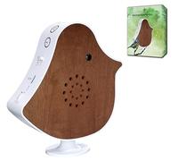 Northpoint Scatola per il suono degli uccelli, in vero legno, con sensore di movimento, timer USB-C (legno di ciliegio)