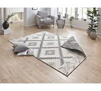 NORTHRUGS Malibu - Tappeto reversibile per interni ed esterni, 80 x 150 cm, resistente alle intemperie, moderno, motivo geometrico, per balcone, terrazza, giardino, giardino d'inverno, soggiorno,