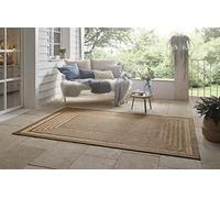 NORTHRUGS Tappeto per interni ed esterni, Limonero, 160 x 230 cm, tessuto piatto, effetto sisal, design skandi, resistente alle intemperie, per balcone, terrazza, giardino d'inverno, cucina, bagno,