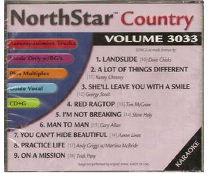 NORTHSTAR COUNTRY 3033 Dec. 2002 Karaoke CDG Multiplex w/ Guide Vocals