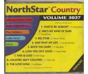 NORTHSTAR COUNTRY 3037 April 2003 Karaoke CDG Multiplex w/ Guide Vocals