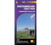 Northumberland Coast Path Trail Map XT40: & Berwickshire Coastal Path (XT40 Trail map)