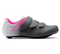 Northwave Core 2 Donna Scarpe MTB da Ciclismo, Compatibili SPD, Suola Nrg Air Carbon, 3 Strappi Trail, Grigio Scuro EU 37
