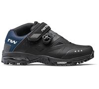 Northwave Enduro Mid 2 - Scarpe MTB Unisex, Suola X-Fire Michelin, Chiusura SLW3 con Strap, Protezione Caviglia, Blu EU 47
