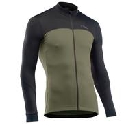 Northwave - Force 2 Jersey L/S Full Zip - Maglietta da ciclismo M olivia
