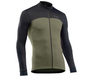 Northwave - Force 2 Jersey L/S Full Zip - Maglietta da ciclismo S olivia