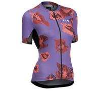 Northwave Force Evo 2025 - Maglia da ciclismo corta da donna, colore: viola/rosso