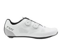 Northwave Revolution 2026 - Scarpe da ciclismo da corsa, colore: Bianco/Grigio, bianco, 42.5 EU