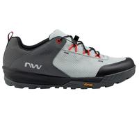 Northwave Rockit Scarpe MTB Uomo, Suola Wolftrack Clipless, Chiusura Lacci, Scarpe da Ciclismo Trail, Grigio EU 46