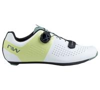 Northwave storm carbon bianco verde scarpe da strada da uomo