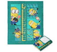 Northwest Cattivissimo me 4 nuvole, coperta super morbida in peluche, 127 x 152,4 cm, Minion Bonanza