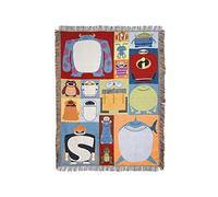 Northwest Disney-Pixar, Character Blocks Woven Tapestry Coperta, Poliestere, Multicolore, Standard