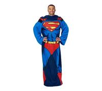 Northwest Comfy Throw DC-Coperta con Maniche Player, Poliestere, Azione Superman, Adult-48 x 71 Inches