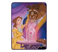 Northwest Disney Beauty & The Beast Micro Raschel - Coperta da tiro, 116,8 x 152,4 cm, True Love