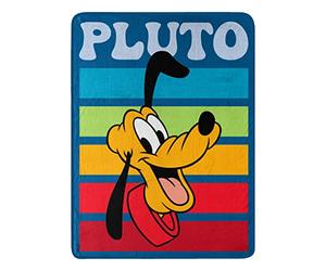 Northwest Disney Mickey Mouse Micro Raschel, coperta coperta coperta 116,8 x 152,4 cm, a strisce di Plutone