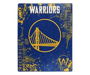 Northwest NBA Golden State Warriors Raschel - Coperta unisex per adulti, 127 x 152 cm