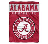 Northwest, NCAA Alabama Crimson Tide Basic 152,4 cm x 203,2 cm Raschel Throw Blanket Unisex-Adulto, di Base, 60" x 80"