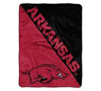 Northwest NCAA Arkansas Razorbacks NCAA Halftone 116,8 cm da 152,4 cm Micro Raschel Coperta, cardinali, 116,8 x 152,4 cm