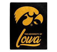 NORTHWEST NCAA Iowa Hawkeyes Raschel Coperta da tiro NCAA, 127 x 152 cm, Signature