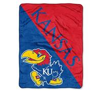 Northwest NCAA Kansas Jayhawks NCAA Halftone 116,8 cm da 152,4 cm Micro Raschel Coperta, Cremisi, 116,8 x 152,4 cm