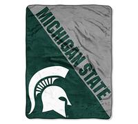 Northwest NCAA Michigan State Spartans NCAA Halftone 116,8 cm da 152,4 cm Micro Raschel Coperta, Verde, 116,8 x 152,4 cm