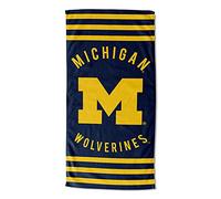 Northwest NCAA Michigan Wolverines - Telo mare unisex per adulti, 76,2 x 152,4 cm, a righe
