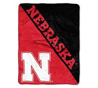 Northwest NCAA Nebraska Cornhuskers NCAA Halftone 116,8 cm da 152,4 cm Micro Raschel Coperta, Scarlatto, 116,8 x 152,4 cm
