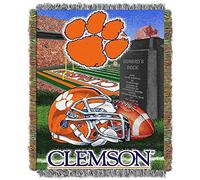 Northwest NCAA Notre Dame Fighting Irish Home Field Advantage Woven Tapestry Throw, Unisex, COL051010033RET, Clemson Tigers