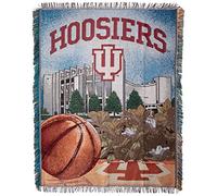 Northwest NCAA Notre Dame Fighting Irish Home Field Advantage Woven Tapestry Throw, Uomo Unisex Donna, COL051010026RET, Indiana Hoosiers, 48" x 60"