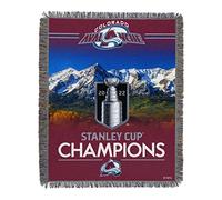 Northwest NHL Colorado Avalanche Colorado Avalanche 2022 NHL Stanley Cup Champions Coperta in Tessuto arazzo Unisex per Adulti, 122 x 152 cm, Home Stage
