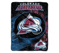 NORTHWEST NHL Colorado Avalanche Micro Raschel Coperta 116,8 x 152,4 cm, Ice Dash