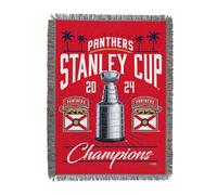Northwest NHL Florida Panthers Stanley Cup Champions 2024 coperta in tessuto arazzo 116,8 x 152,4 cm, registrata