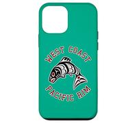 Northwest Pacific Coast Rosso Bianca Nero Haida Salmon BC Custodia per iPhone 12 mini