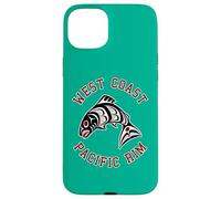 Northwest Pacific Coast Rosso Bianca Nero Haida Salmon BC Custodia per iPhone 15 Plus