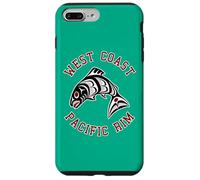 Northwest Pacific Coast Rosso Bianca Nero Haida Salmon BC Custodia per iPhone 7 Plus/8 Plus