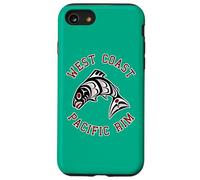 Northwest Pacific Coast Rosso Bianca Nero Haida Salmon BC Custodia per iPhone SE (2020) / 7/8