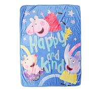 Northwest Peppa Pig Silk Touch Coperta 116,8 x 152,4 cm, Happy Peppa