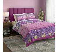Northwest, Set completo per letto matrimoniale a tema Pokemon, con Pikachu ed Eevee, per ragazze e ragazzi, motivo semplice e grazioso