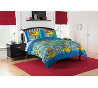 Northwest, Set completo per letto matrimoniale a tema Pokemon, per bambini, ragazzi e ragazze, motivo starter di prima generazione