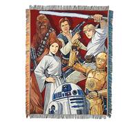 STAR WARS- Arazzo Intrecciato Coperta, Stelle, Colore Forze Ribelli, 48 x 60 Inches, 1DSW/05100/0027/RET